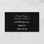 Mod blauw Fotografie, camera Visitekaartje (Achterkant)