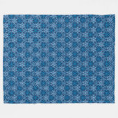 Mod Blizzard Blue Snowflake Fleece Blanket Deken (Voorkant (Horizontaal))