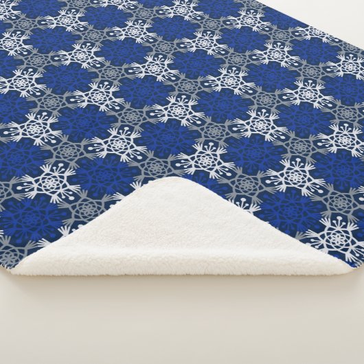 Mod Blizzard Giant Snowflake Sherpa Blanket Deken (3/4)