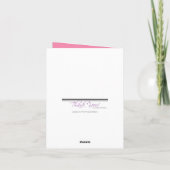 Mod. bloeit de Toren Parijzenaar van Eiffel dankt Bedankkaart (Achterkant)