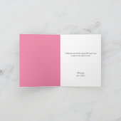 Mod. bloeit de Toren Parijzenaar van Eiffel dankt Bedankkaart (Binnen)