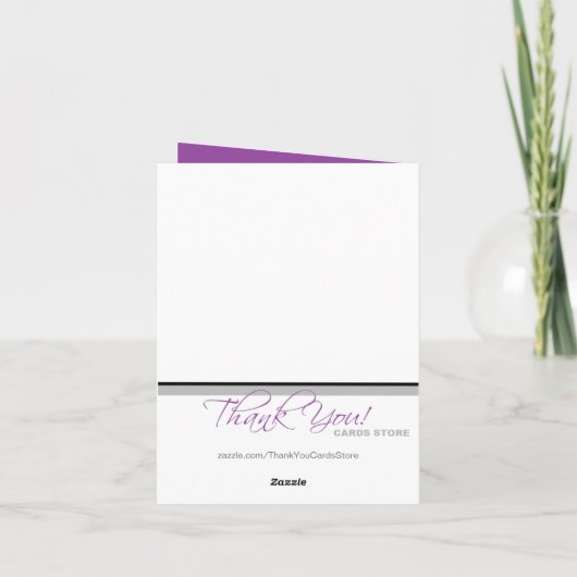 Mod. bloeit de Toren Parijzenaar van Eiffel dankt Bedankkaart (Achterkant)