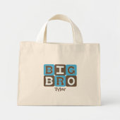 MOD-blokken Big Bro - Blauw & bruin, speciaal aang Mini Tote Bag (Voorkant)