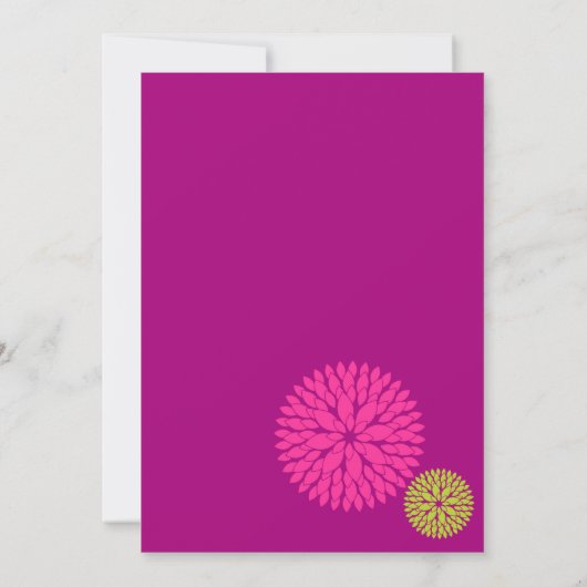 MOD BLOOMS - Trouwen, verjaardag of elke gelegenhe Kaart (Achterkant)