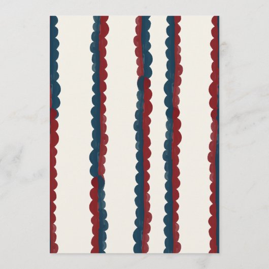 Mod Blue Deep Red Photo Class of 2026 Graduation Aankondiging (Achterkant)