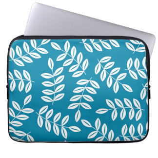 Mod Blue Leaf Floral-laptophoes Laptop Sleeve