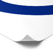 MOD Blue Red en White Poster | MOD-cadeautjes (Hoek)