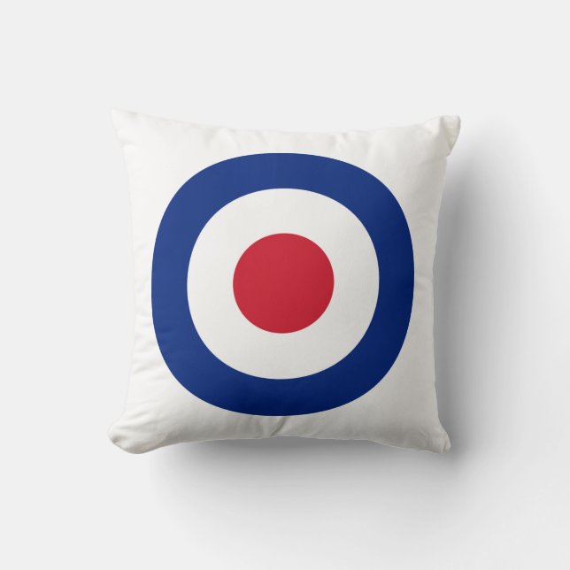 MOD Blue Red en White Sierkussen | MOD-cadeautjes (Voorkant)