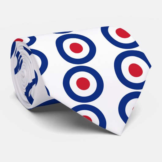 MOD Blue Red en White Stropdas | Casual MOD-cadeau (Opgerold)