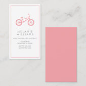 Mod Blush Roze fiets Contactkaartje (Voorkant / Achterkant)