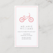 Mod Blush Roze fiets Contactkaartje (Voorkant)
