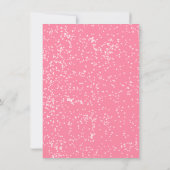 Mod Bow Roze Kerstboom Party Uitnodiging (Achterkant)