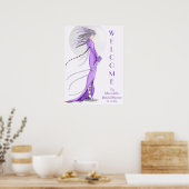 "Mod Bride" Bruiloft Welkom Poster (Keuken)