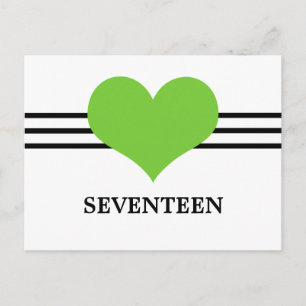 Mod Briefkaart hartslag Aantal, Groen