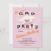 Mod Bright Bold Graduation Party Pet Kaart (Voorkant)