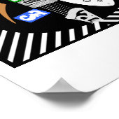 Mod Brit Pop Art elektrisch gitaarcollectie Poster (Hoek)