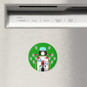 Mod Brit pop art Scooter Magneet (Insitu (Vaatwasser))