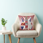 Mod Brit Pop kunst Union Jack gitaar Kussen (Stoel)