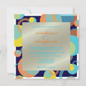 Mod-bubbels/hedendaagse uitnodigingen/DIY-kleur Kaart (Achterkant)