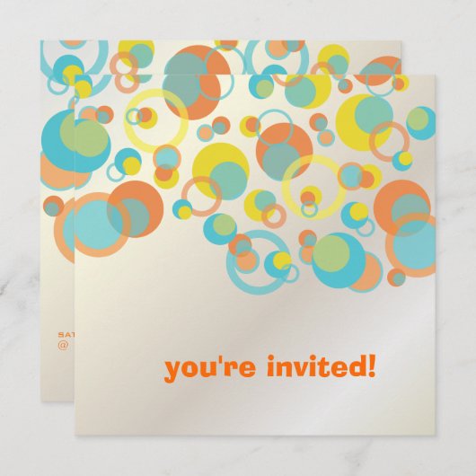 Mod-bubbels/hedendaagse uitvindingen kaart (Voorkant / Achterkant)