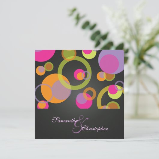 Mod-bubbels/hedendaagse uitvindingen kaart (Staand voorkant)