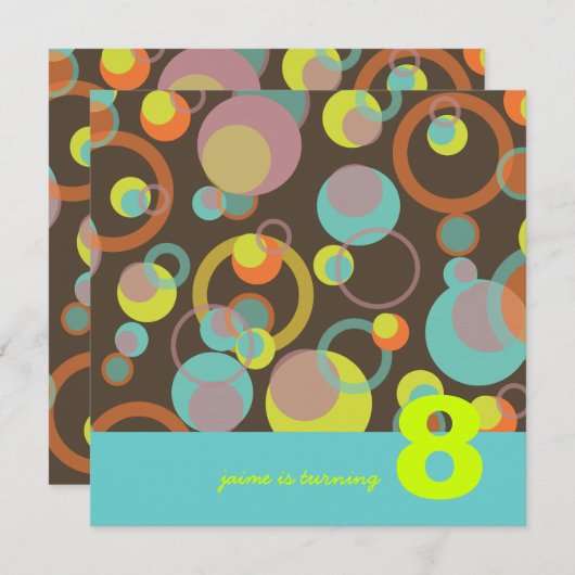 Mod Bubbles Kaart (Voorkant / Achterkant)