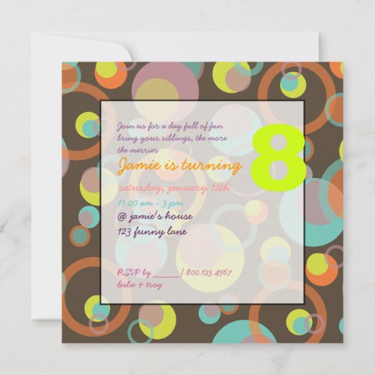 Mod Bubbles Kaart (Achterkant)