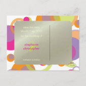 Mod bubbles, Save the Date Foto briefkaarten, Aankondigingskaart (Achterkant)