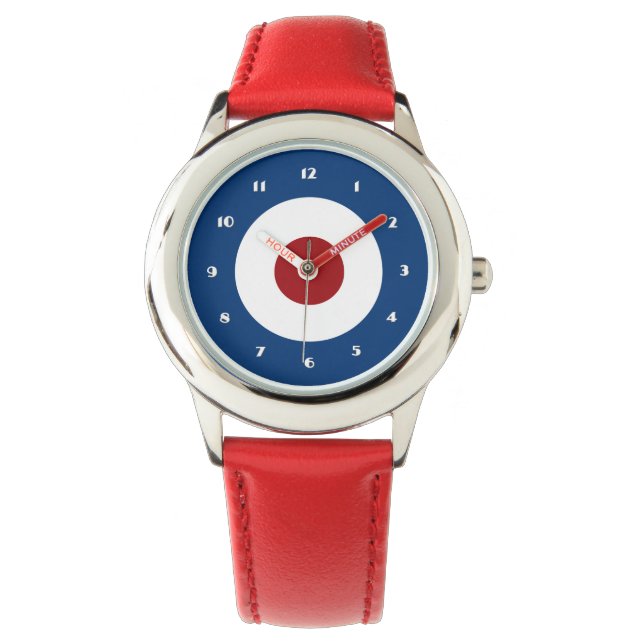 Mod Bullseye Boogschieten Doel Horloge (Voorkant)