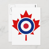 Mod Canada Curling Hockey Target Roundel Briefkaart (Voorkant / Achterkant)