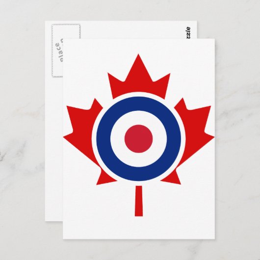 Mod Canada Curling Hockey Target Roundel Briefkaart (Voorkant / Achterkant)