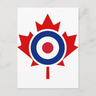 Mod Canada Curling Hockey Target Roundel Briefkaart
