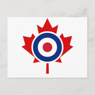Mod Canada Curling Hockey Target Roundel Briefkaart