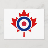 Mod Canada Curling Hockey Target Roundel Briefkaart (Voorkant)