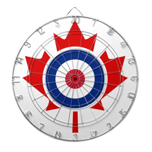 Mod Canada Curling Hockey Target Roundel Dartbord (Voorkant)