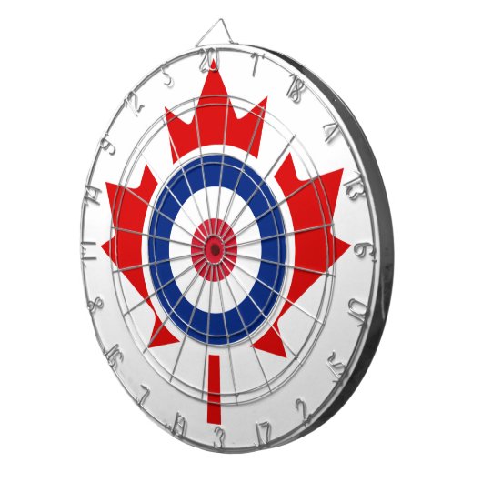 Mod Canada Curling Hockey Target Roundel Dartbord (Voorkant Rechts)