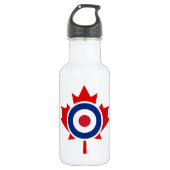 Mod Canada Curling Hockey Target Waterfles (Voorkant)