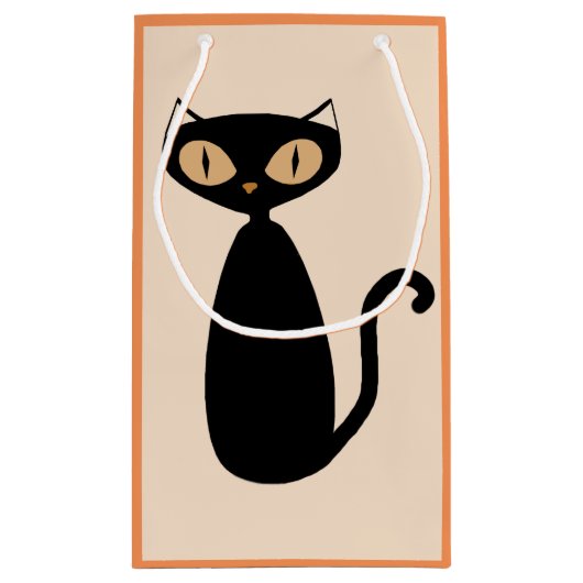 Mod Cat Gift Bag Klein Cadeauzakje (Achterkant)