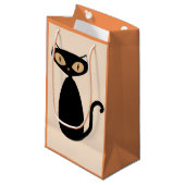 Mod Cat Gift Bag Klein Cadeauzakje (Voorkant Gekanteld)