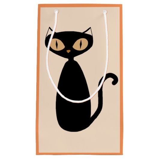 Mod Cat Gift Bag Klein Cadeauzakje (Voorkant)