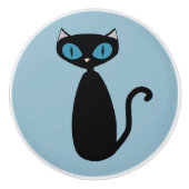 Mod Cat - kabinetknop Keramische Knop (Voorkant)