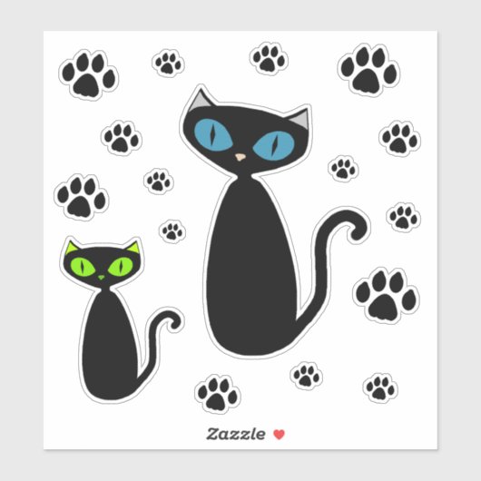 Mod Cat Stickers (Vel)