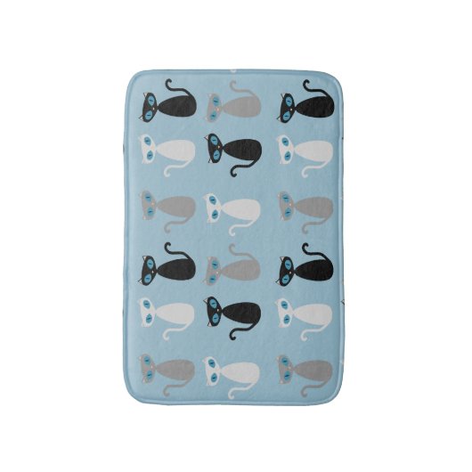 Mod Cats Bath Mat (Voorkant Verticaal)