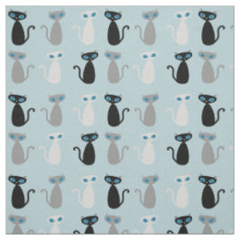 Mod Cats Multi Fabric Stof