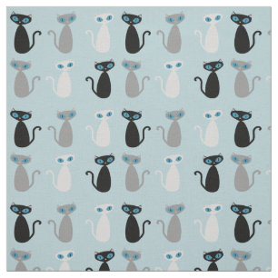 Mod Cats Multi Fabric Stof