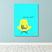 Mod Cats - Wat is er niet om van te houden? Canvas Afdruk (Insitu (Houten vloer))