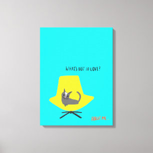 Mod Cats - Wat is er niet om van te houden? Canvas Afdruk