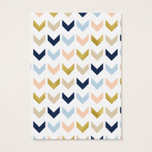 Mod Chevron Verzamelkaarten Visitekaartje (Achterkant)