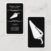 Mod chili peper : zwart en wit visitekaartje (Voorkant / Achterkant)