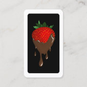 mod chocolade-aardbei klantenkaartje (Achterkant)